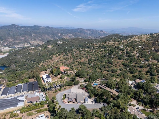 10166 Rancho Roble Rd, Escondido, CA 92026 - aerial view of property and surrounding area featuring a mountainous background