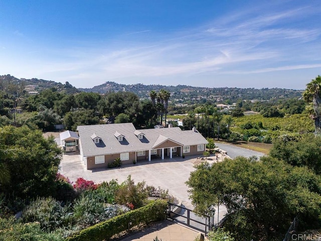 10166 Rancho Roble Rd, Escondido, CA 92026 - view of subject property with a mountain backdrop