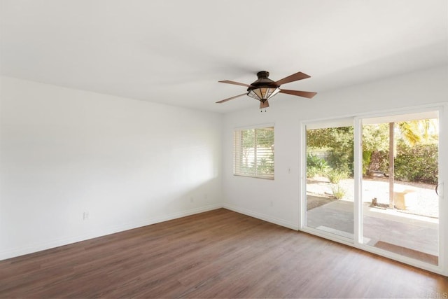13837 Tam O Shanter Ct, Poway, CA 92064 - empty room featuring wood finished floors and a ceiling fan