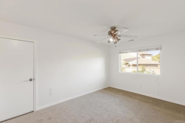 13837 Tam O Shanter Ct, Poway, CA 92064 - carpeted spare room featuring ceiling fan and baseboards