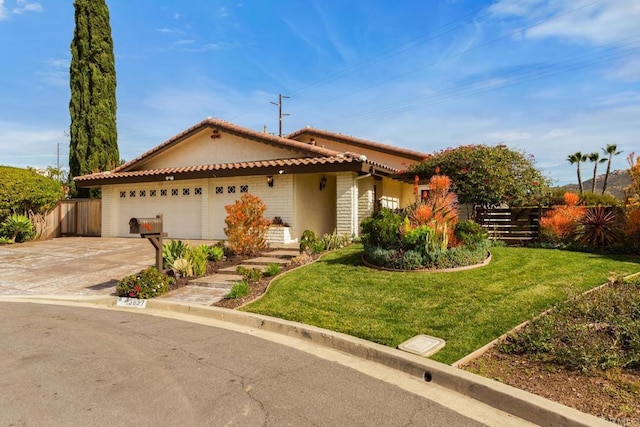 13837 Tam O Shanter Ct, Poway, CA 92064 - view of front of house with a tiled roof, an attached garage, and concrete driveway
