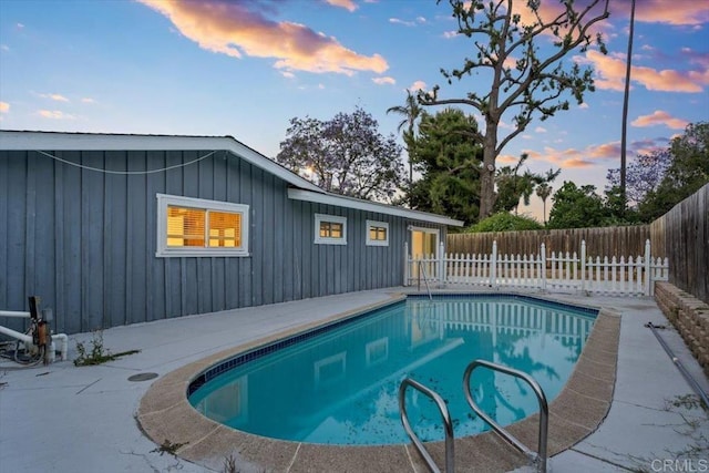8123 Palm St, Lemon Grove, CA 91945 - view of swimming pool with a fenced backyard and a patio area