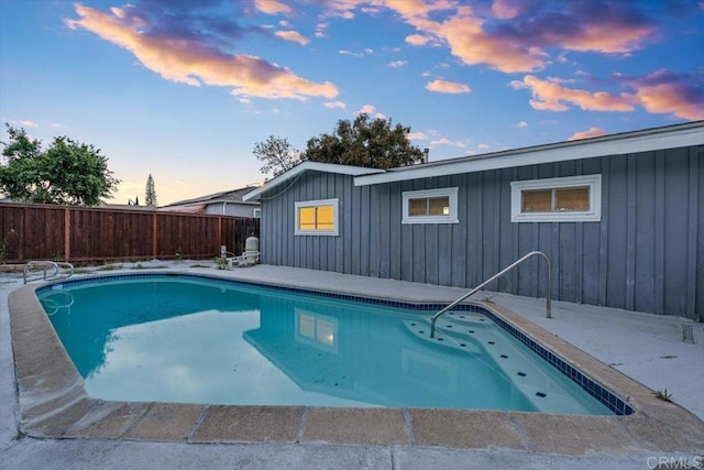8123 Palm St, Lemon Grove, CA 91945 - view of swimming pool with a fenced backyard and a patio area
