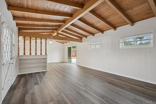 8123 Palm St, Lemon Grove, CA 91945 - unfurnished room featuring wood finished floors and wood ceiling