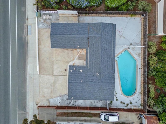 8123 Palm St, Lemon Grove, CA 91945 - drone / aerial view of a pool