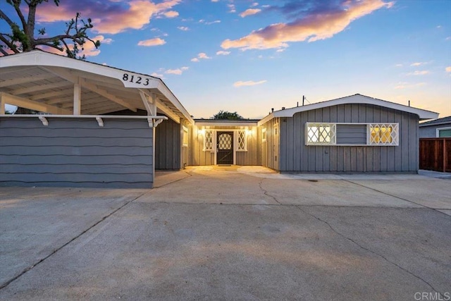 8123 Palm St, Lemon Grove, CA 91945 - view of front facade featuring board and batten siding