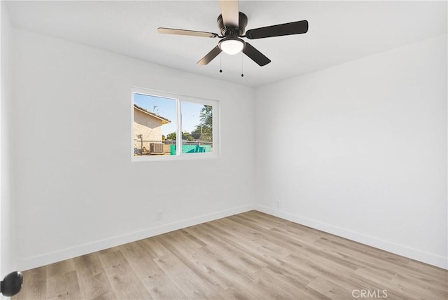 9546 San Pablo Ave, Hesperia, CA 92345 - unfurnished room with light wood-style floors and ceiling fan