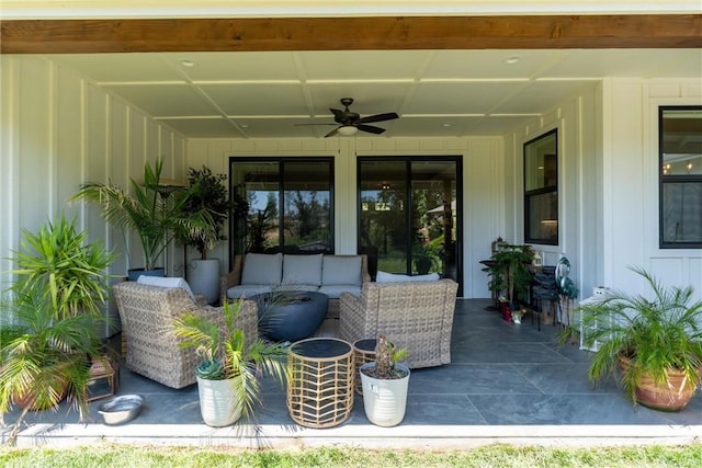 212 Valley View Dr, Paradise, CA 95969 - view of patio / terrace with a ceiling fan