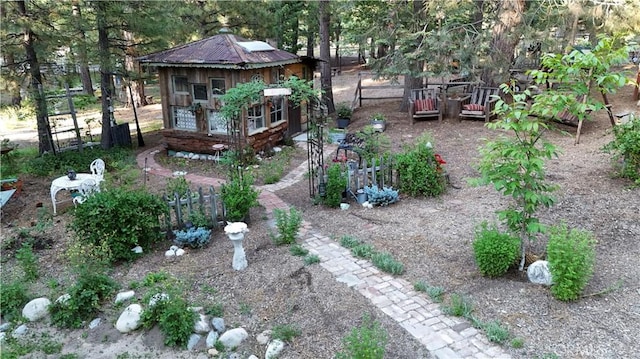 32383 Pine Manor Ln Unit 634, Running Springs, CA 92382 - view of yard featuring an outdoor structure