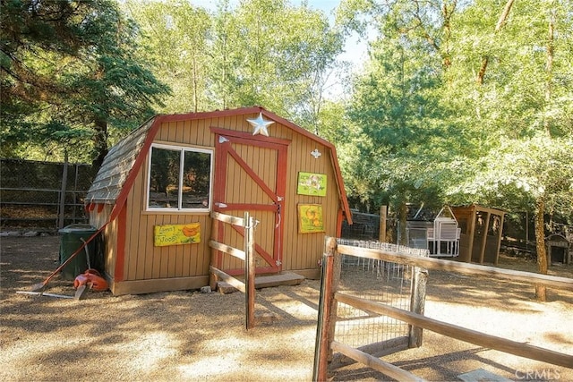 32383 Pine Manor Ln Unit 634, Running Springs, CA 92382 - view of shed featuring exterior structure