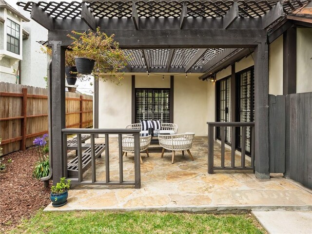 502 Washington St, El Segundo, CA 90245 - view of patio / terrace with a pergola and outdoor dining area