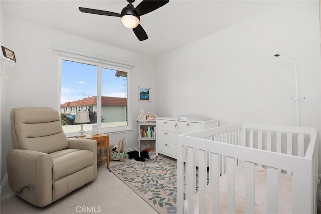 2811 Via Topacio, Carlsbad, CA 92010 - bedroom featuring a crib and a ceiling fan