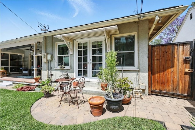 7604 Forest Ave, Whittier, CA 90602 - view of patio / terrace featuring french doors