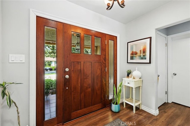 7604 Forest Ave, Whittier, CA 90602 - entryway featuring dark wood finished floors