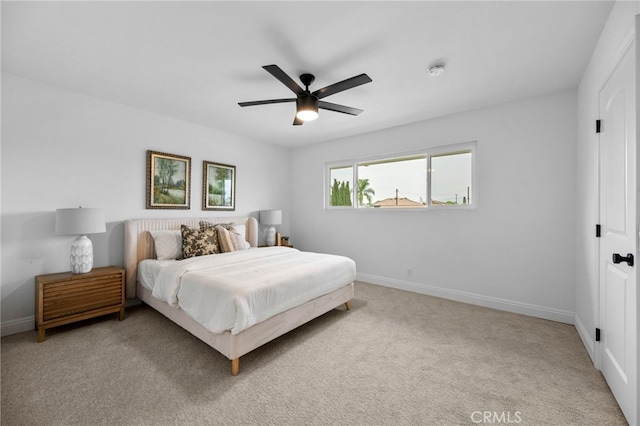 644 Kenoak Dr, Placentia, CA 92870 - bedroom featuring light carpet and a ceiling fan