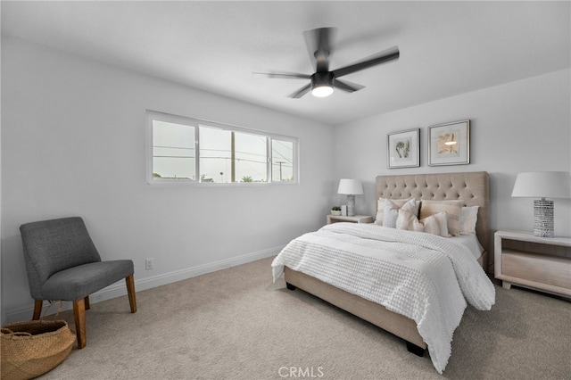 644 Kenoak Dr, Placentia, CA 92870 - carpeted bedroom featuring baseboards and ceiling fan