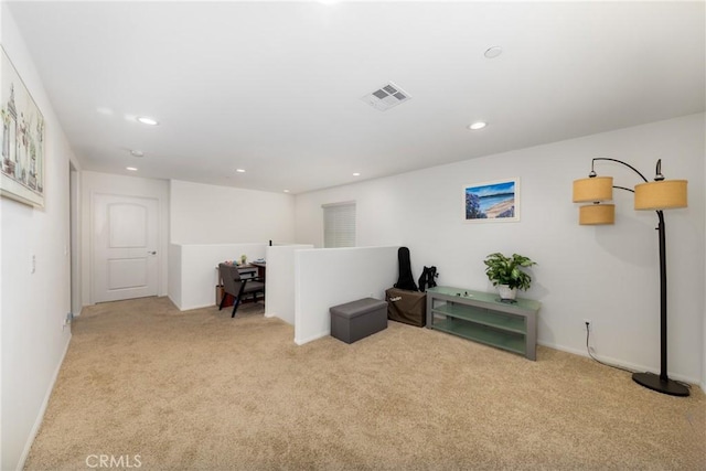 10757 Morgan Ct, Hesperia, CA 92345 - below grade area featuring carpet and recessed lighting