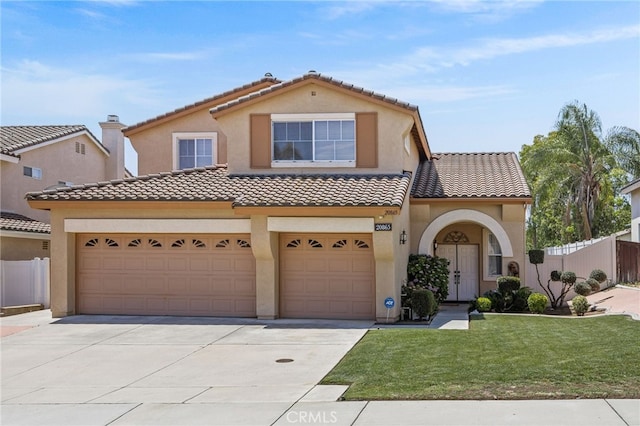 20865 Westbury Rd, Riverside, CA 92508 - view of front of property featuring a tiled roof, concrete driveway, and stucco siding