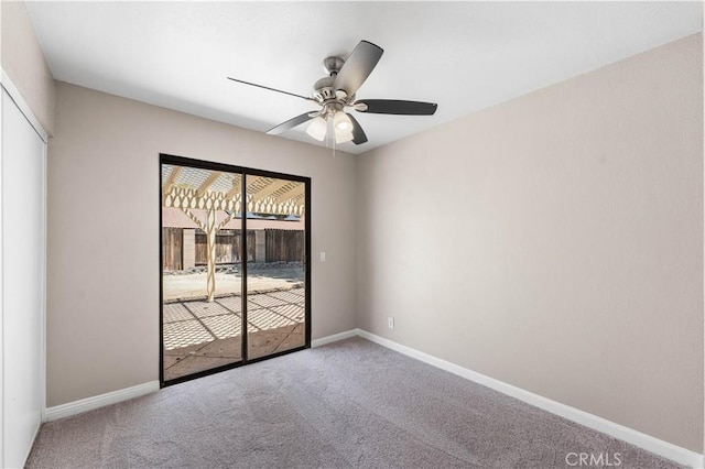 4633 Dowel Ave, Palmdale, CA 93552 - carpeted spare room with ceiling fan and baseboards