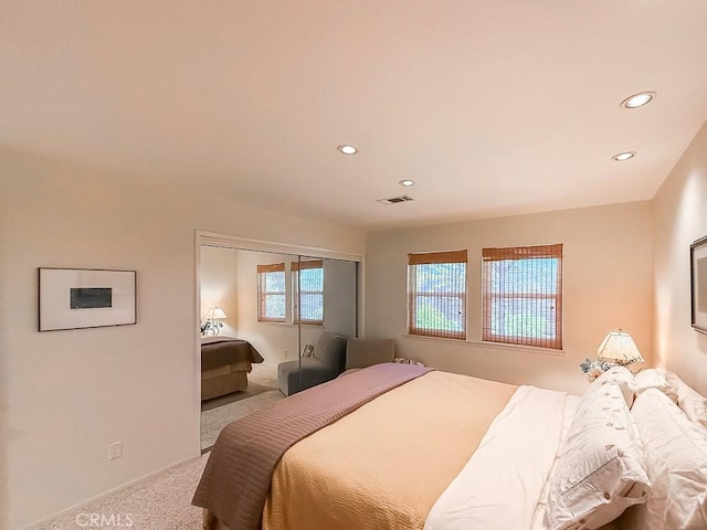 557 Lucerne St, Cayucos, CA 93430 - carpeted bedroom featuring recessed lighting and a closet
