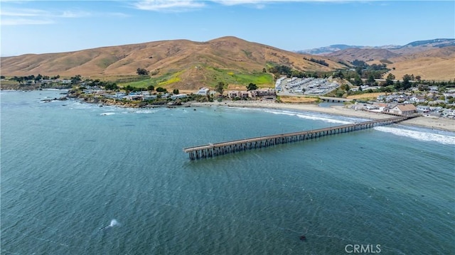 557 Lucerne St, Cayucos, CA 93430 - water view featuring a mountain backdrop