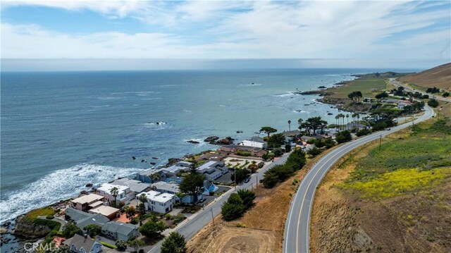 557 Lucerne St, Cayucos, CA 93430 - aerial perspective of suburban area with a nearby body of water