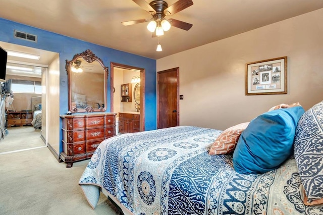 90 E Emerson St, Chula Vista, CA 91911 - carpeted bedroom featuring connected bathroom and ceiling fan