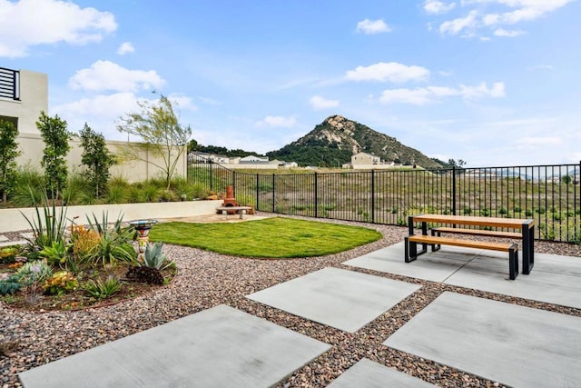 35188 Orchard Trl, Fallbrook, CA 92028 - view of yard with a mountain view and a patio