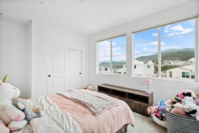 35188 Orchard Trl, Fallbrook, CA 92028 - carpeted bedroom with a mountain view and a closet