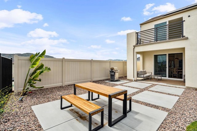 35188 Orchard Trl, Fallbrook, CA 92028 - patio / terrace with a patio area, a fenced backyard, and outdoor dining space