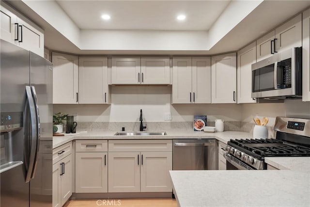 25564 Sharp Dr Unit G, Hemet, CA 92544 - kitchen with appliances with stainless steel finishes and recessed lighting