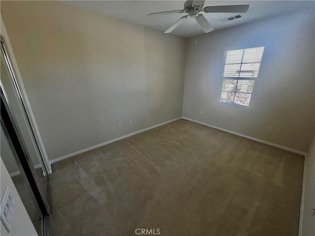 3642 Neola Way, Lancaster, CA 93536 - carpeted empty room featuring ceiling fan and baseboards
