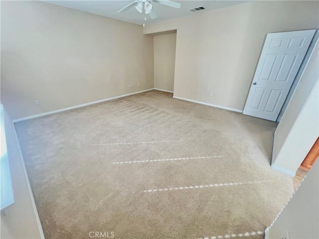 3642 Neola Way, Lancaster, CA 93536 - spare room featuring ceiling fan and carpet floors