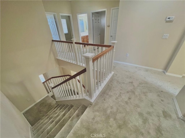 3642 Neola Way, Lancaster, CA 93536 - stairs featuring carpet flooring and baseboards