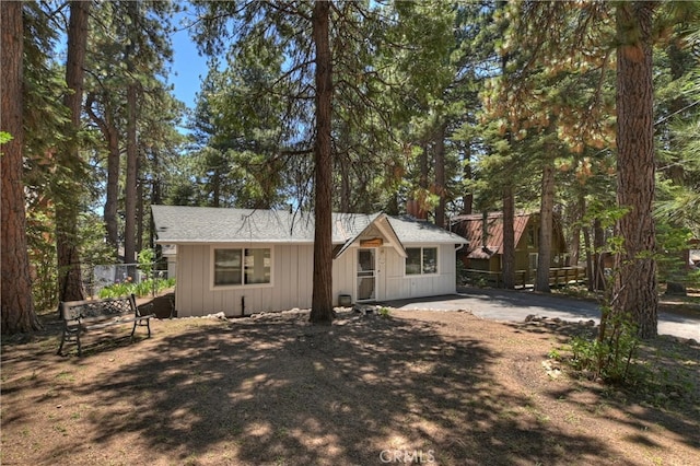 31449 Onacrest Dr, Running Springs, CA 92382 - view of front facade with board and batten siding
