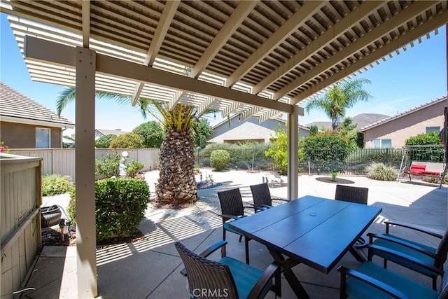 29427 Bentcreek Ct, Menifee, CA 92584 - fenced backyard with a patio area and outdoor dining area