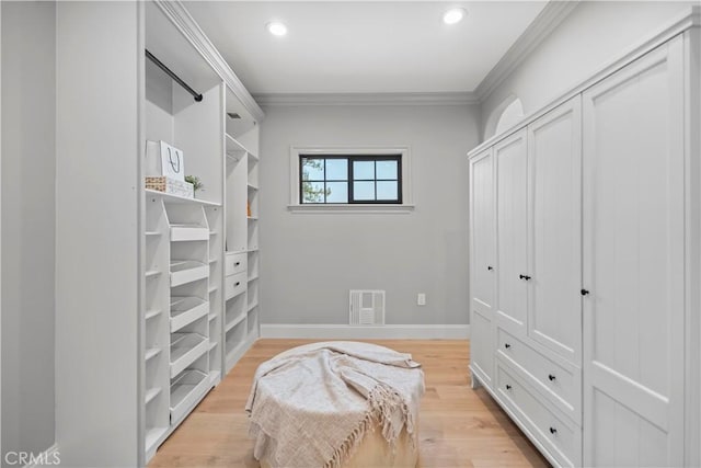 1935 S 6th Ave, Arcadia, CA 91006 - sitting room featuring light wood-style flooring, crown molding, and recessed lighting