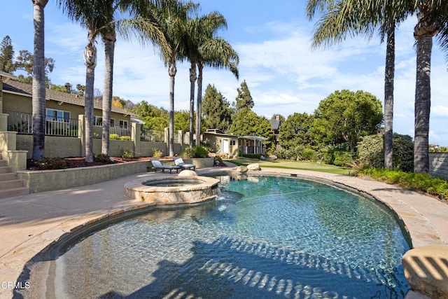 590 Alosta Dr, Camarillo, CA 93010 - view of pool with a pool with connected hot tub