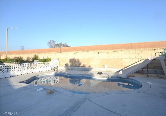 27958 Foxfire St, Menifee, CA 92586 - view of pool featuring a fenced backyard and a patio area
