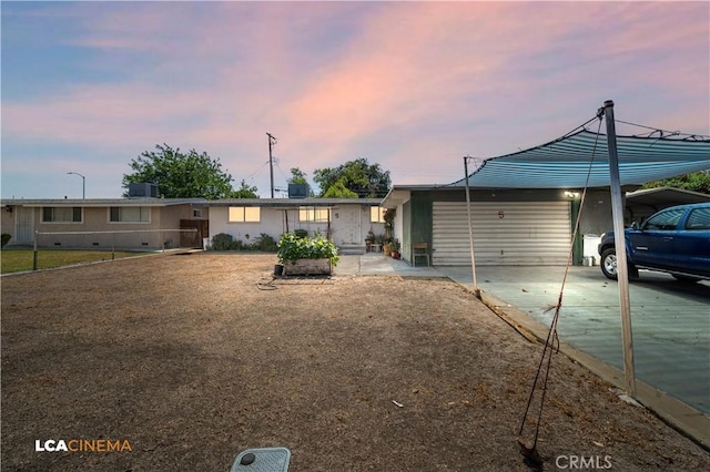 5 Dunlap, Bakersfield, CA 93309 - view of front of house with driveway and a garage