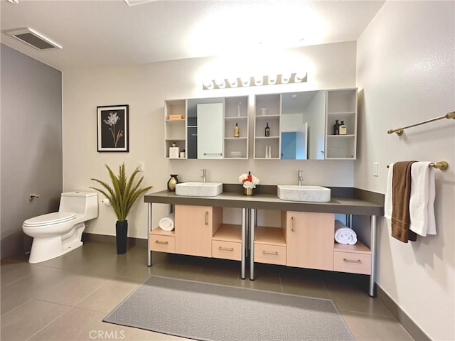 1234 Wilshire Blvd Unit 127, Los Angeles, CA 90017 - bathroom featuring double vanity and tile patterned flooring