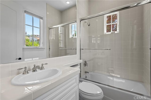 25471 Prado De Oro, Calabasas, CA 91302 - bathroom featuring vanity and bath / shower combo with glass door