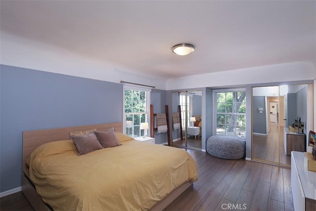 2450 Hermosita Dr, Glendale, CA 91208 - bedroom featuring wood-type flooring and baseboards