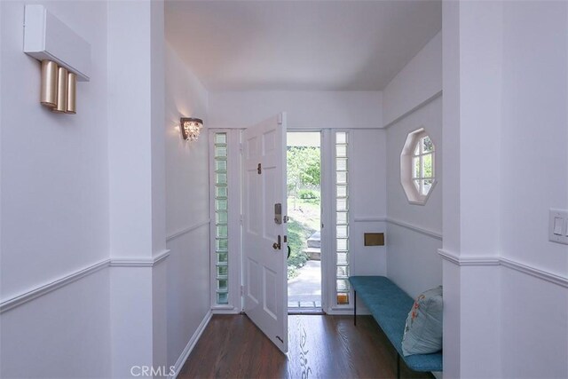 2450 Hermosita Dr, Glendale, CA 91208 - foyer with wood finished floors
