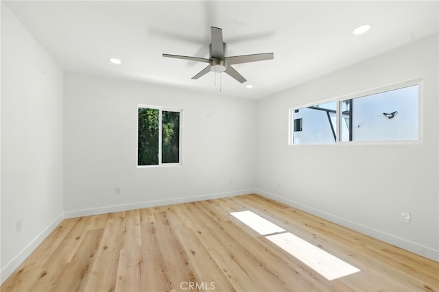 13021 Killion St, Sherman Oaks, CA 91401 - unfurnished room featuring wood finished floors, recessed lighting, and ceiling fan