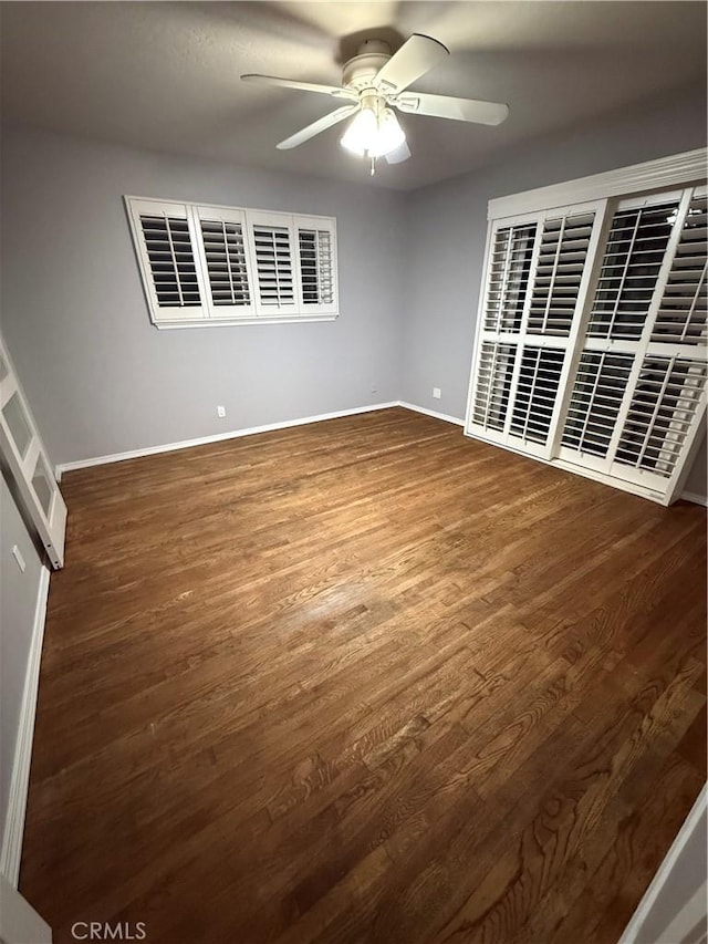 4561 Mimosa Dr, Yorba Linda, CA 92886 - unfurnished room featuring a ceiling fan and wood finished floors
