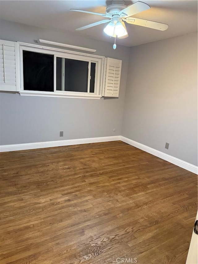 4561 Mimosa Dr, Yorba Linda, CA 92886 - unfurnished room with a ceiling fan and wood finished floors