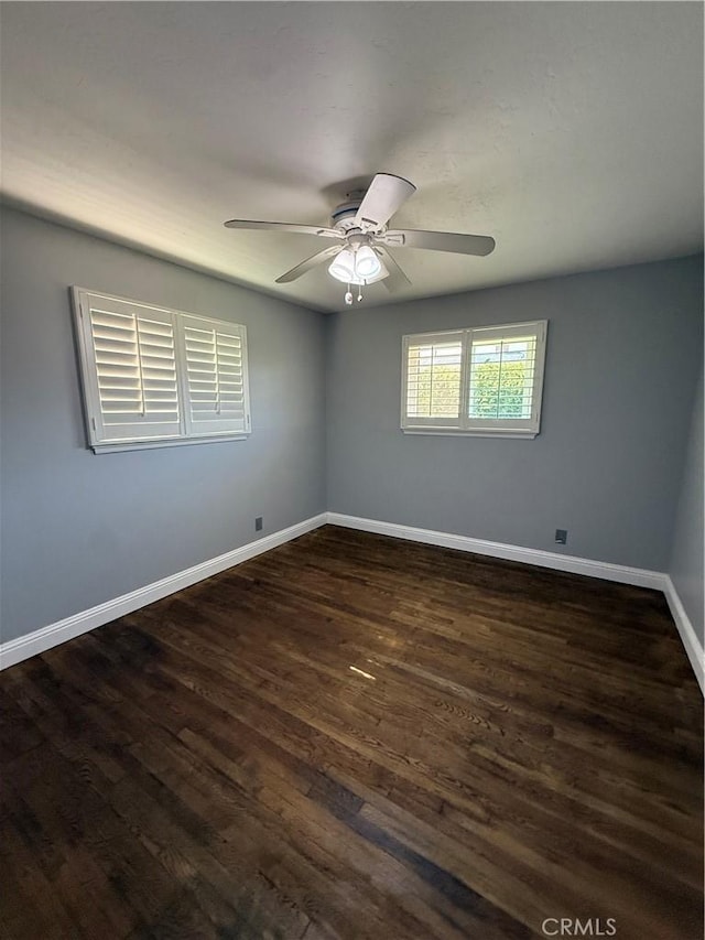 4561 Mimosa Dr, Yorba Linda, CA 92886 - unfurnished room featuring dark wood-type flooring and ceiling fan