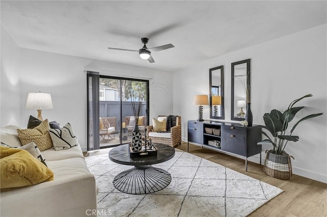 25611 Quail Run Unit 77, Dana Point, CA 92629 - living area featuring ceiling fan and wood finished floors