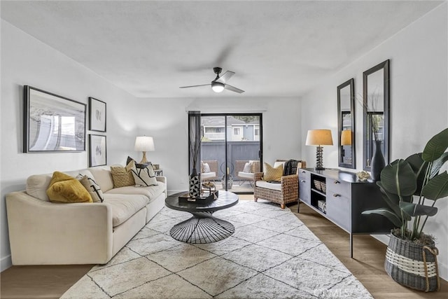 25611 Quail Run Unit 77, Dana Point, CA 92629 - living room with wood finished floors and a ceiling fan